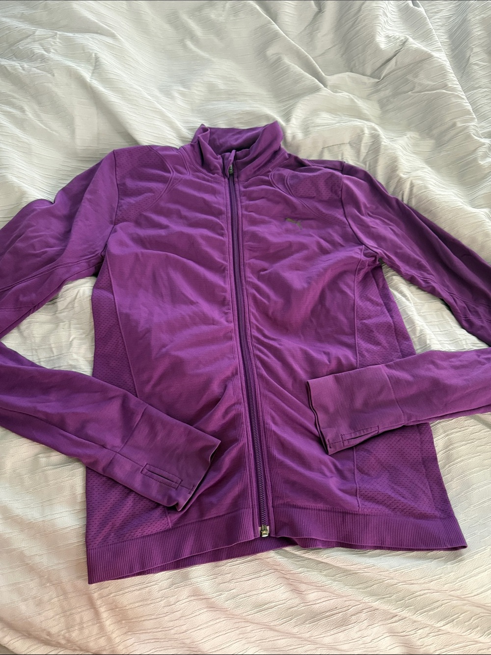 Puma Women's Purple Full-Zip Performance Jacket